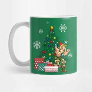 Guile Around The Christmas Tree Street Fighter Mug